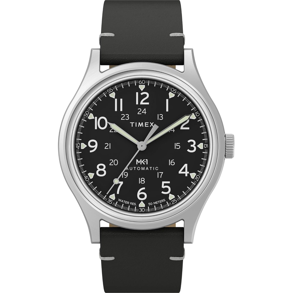 image:imageTimex Mens MK1 40mm WatchBlackSilverToneBlack