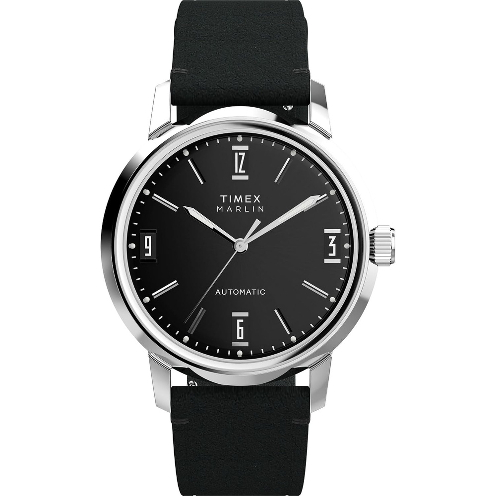 image:imageTimex Mens Marlin 40mm WatchBlackStainless SteelBlack