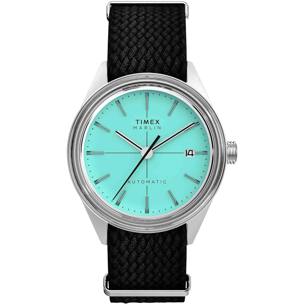 image:imageTimex Mens Marlin 40mm WatchBlackStainless SteelBlue