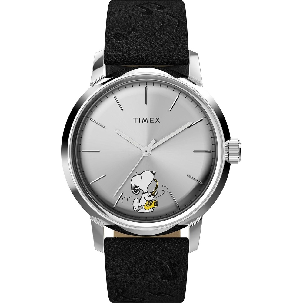 image:imageTimex Mens Marlin 40mm WatchBlackStainless SteelSilverTone