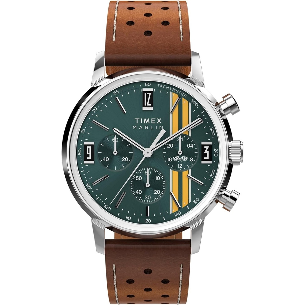 image:imageTimex Mens Marlin 40mm WatchBrownStainless SteelGreen