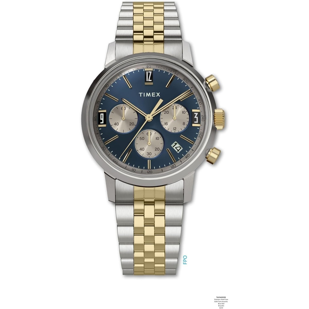 image:imageTimex Mens Marlin 40mm WatchTwoToneTwoToneBlue