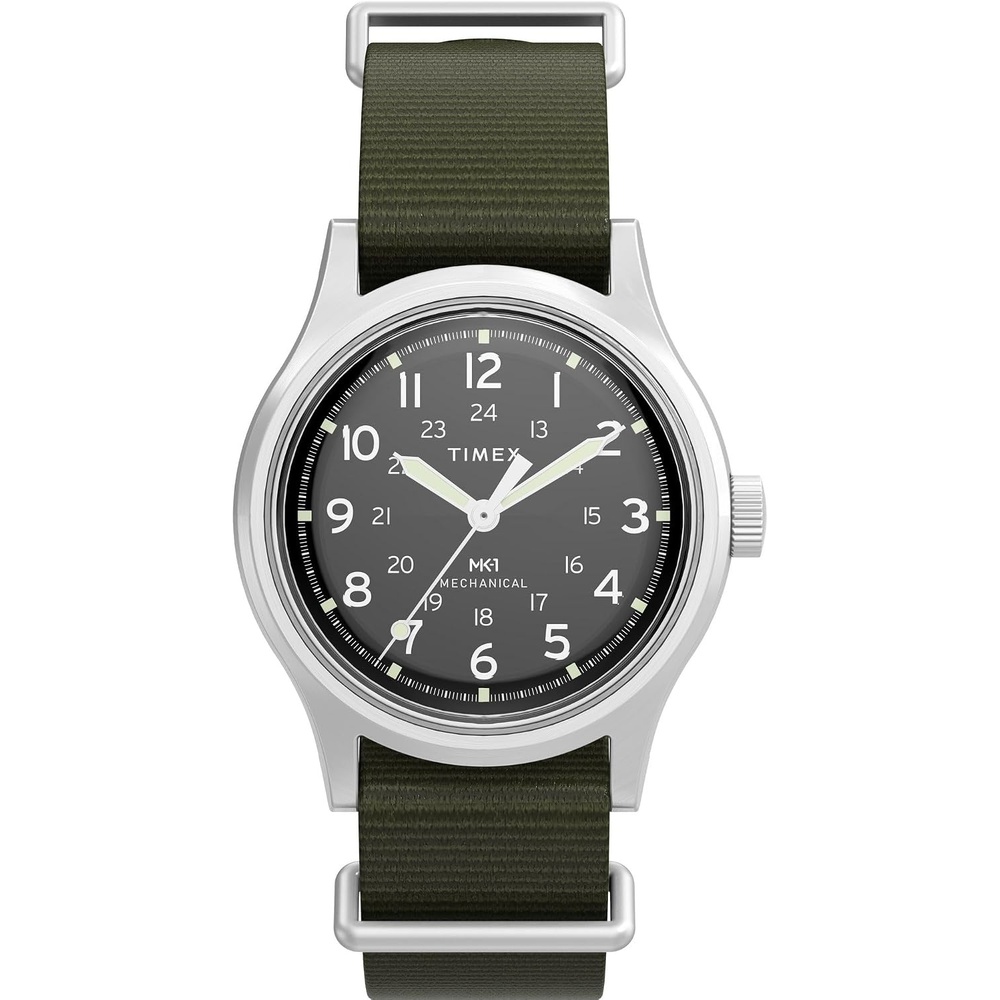 image:imageTimex Mens Mk1 36mm WatchGreenStainless SteelBlack