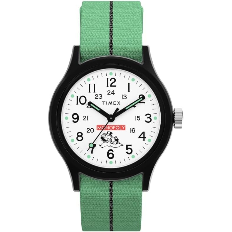 image:imageTimex Mens Monopoly WatchGreenBlackWhite