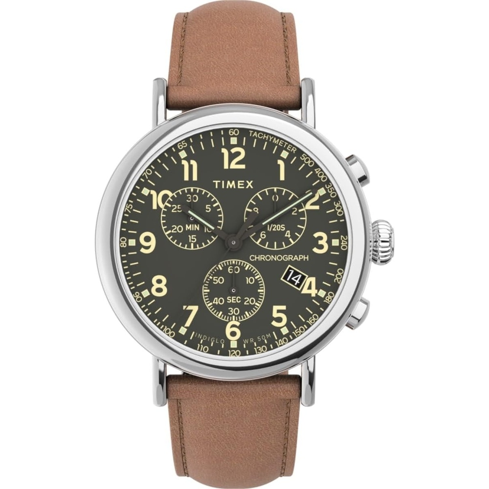 image:imageTimex Mens Standard Chronograph 41mm WatchTan