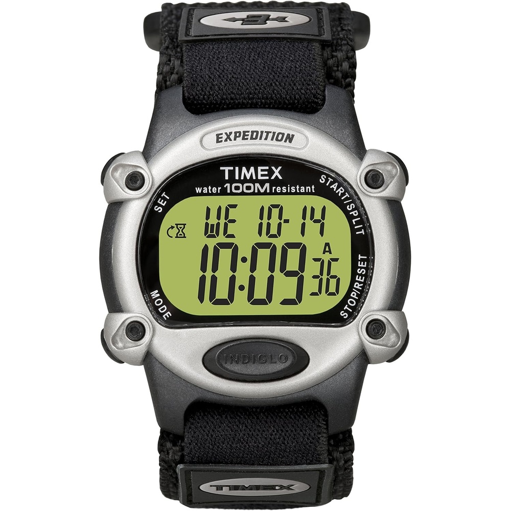 image:imageTimex Mens T48061 Expedition FullSize Digital CAT Black Fast Wrap Strap Watch