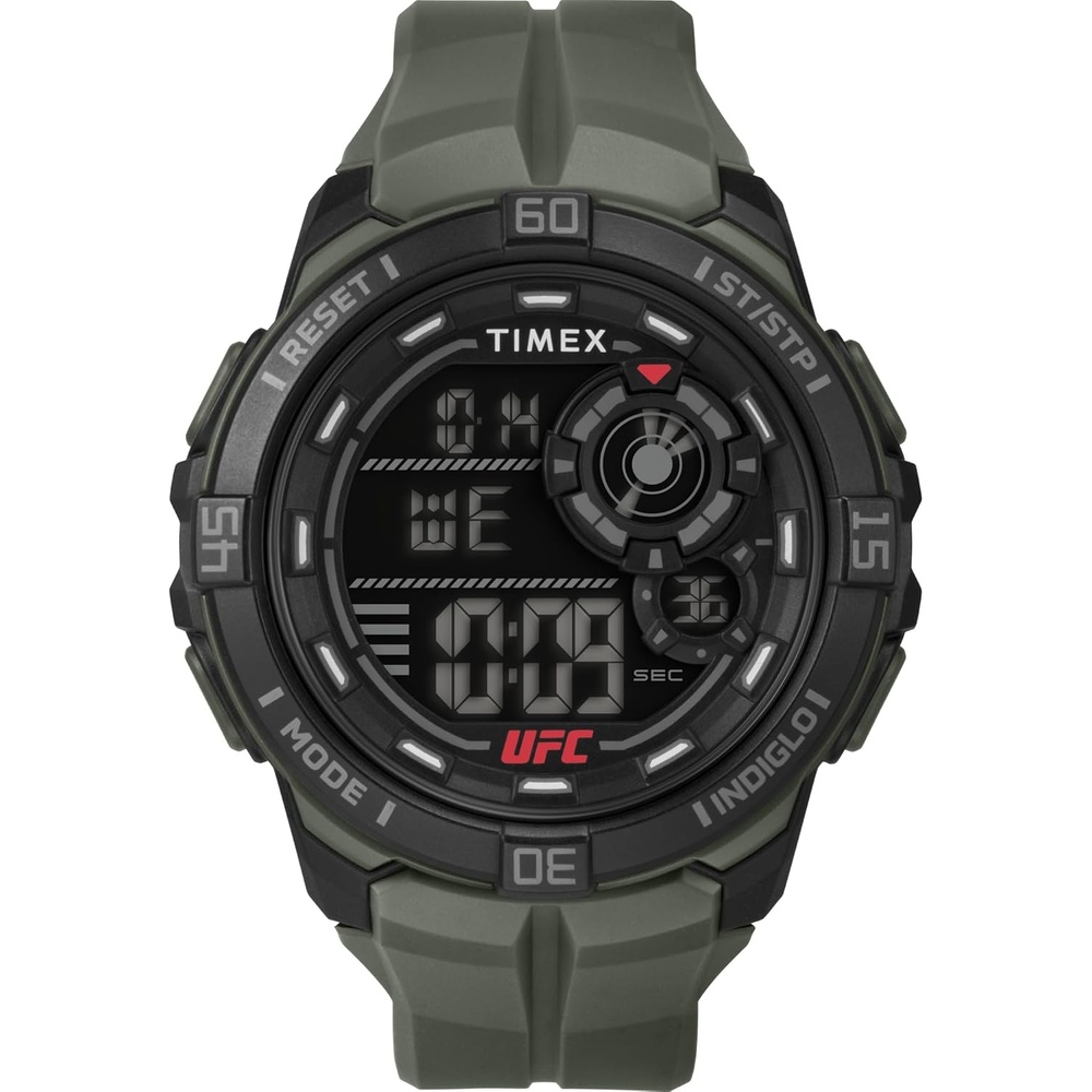 image:imageTimex Mens UFC Rush 52mm Watch Black Strap Digital Dial Black CaseGreenDigitalBlack