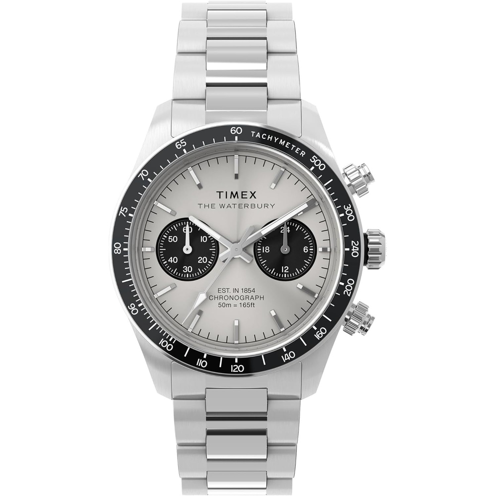 image:imageTimex Mens Waterbury Heritage 39mm WatchStainless SteelStainless SteelSilverTone