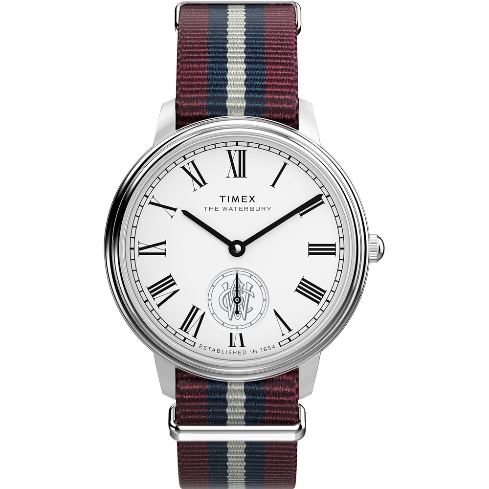 image:imageTimex Mens Waterbury Metropolitan 39mm WatchMulticolorStainless SteelSilverTone