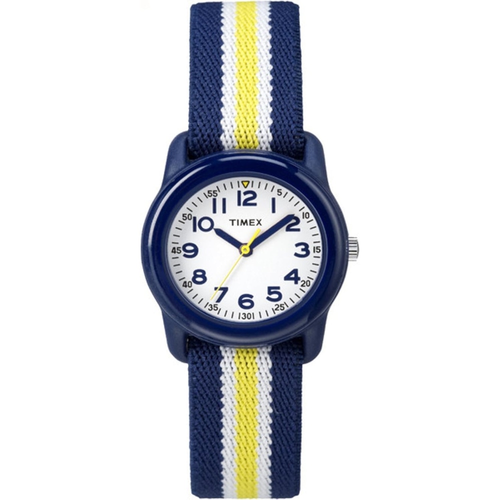 image:imageTimex TIME Machines 29mm Elastic Fabric Kids WatchBlueYellow