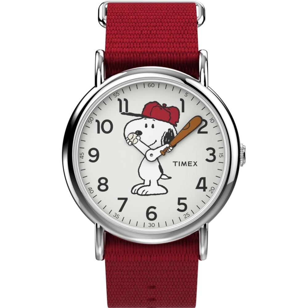image:imageTimex Unisex Adult Analogue Classic Quartz Watch with Nylon StrapSnoopy