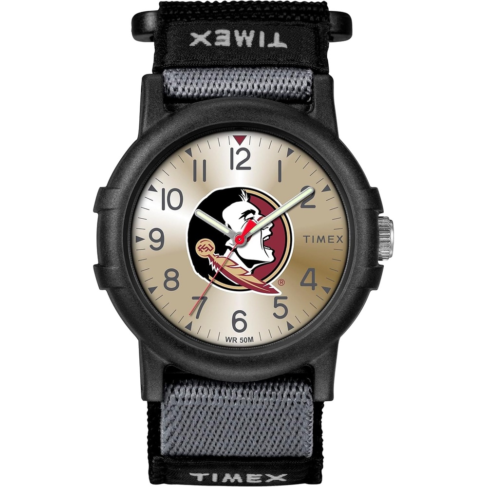 image:imageTimex Unisex Collegiate Recruit 38mm Watch Tennessee Volunteers with Black Fabric StrapFlorida State Seminoles