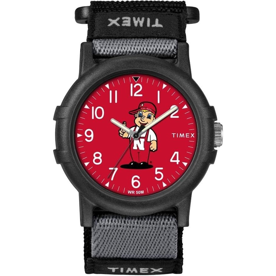 image:imageTimex Unisex Collegiate Recruit 38mm Watch  Tennessee Volunteers with Black Fabric StrapNebraska Cornhuskers
