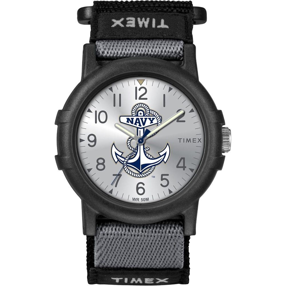 image:imageTimex Unisex Collegiate Recruit 38mm Watch Tennessee Volunteers with Black Fabric StrapUS Naval Academy Midshipmen