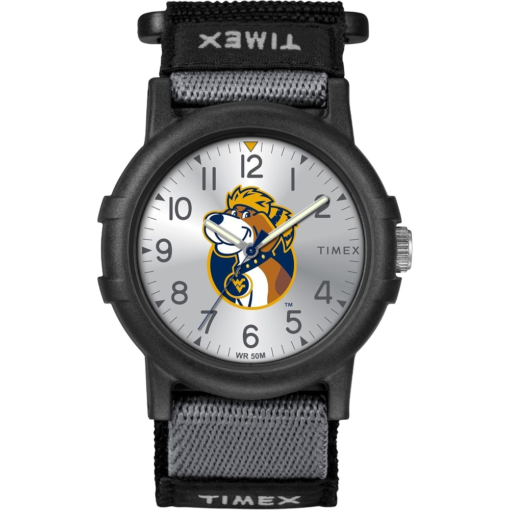 image:imageTimex Unisex Collegiate Recruit 38mm Watch Tennessee Volunteers with Black Fabric StrapWest Virginia Mountaineers