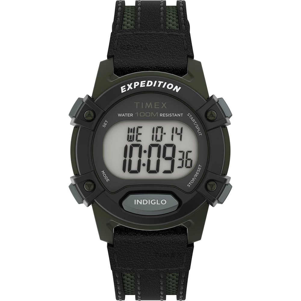 image:imageTimex Unisex Expedition CAT 33mm WatchBlackDigitalGreen