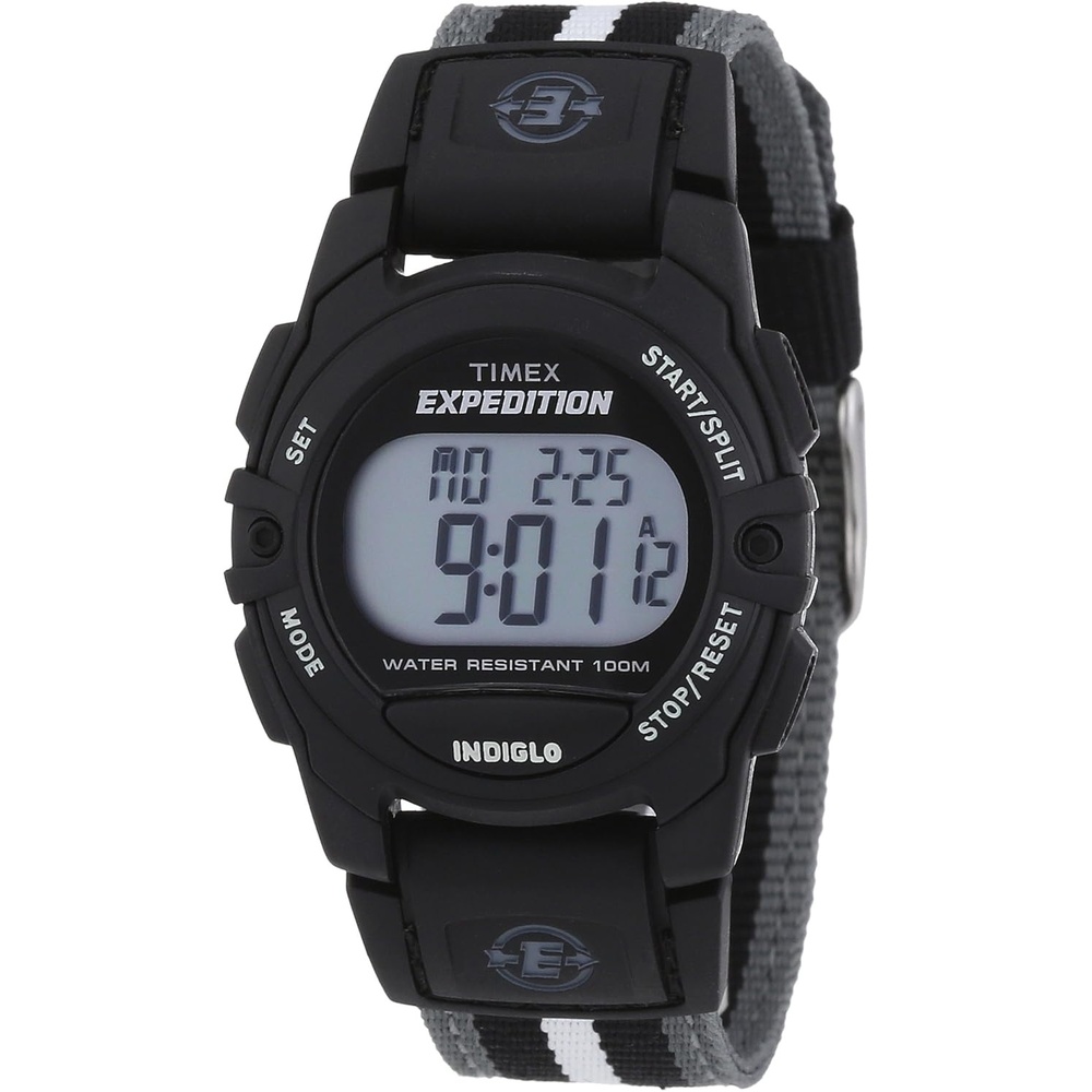 image:imageTimex Unisex Expedition Digital CAT 33mm WatchBlackGray Stripe