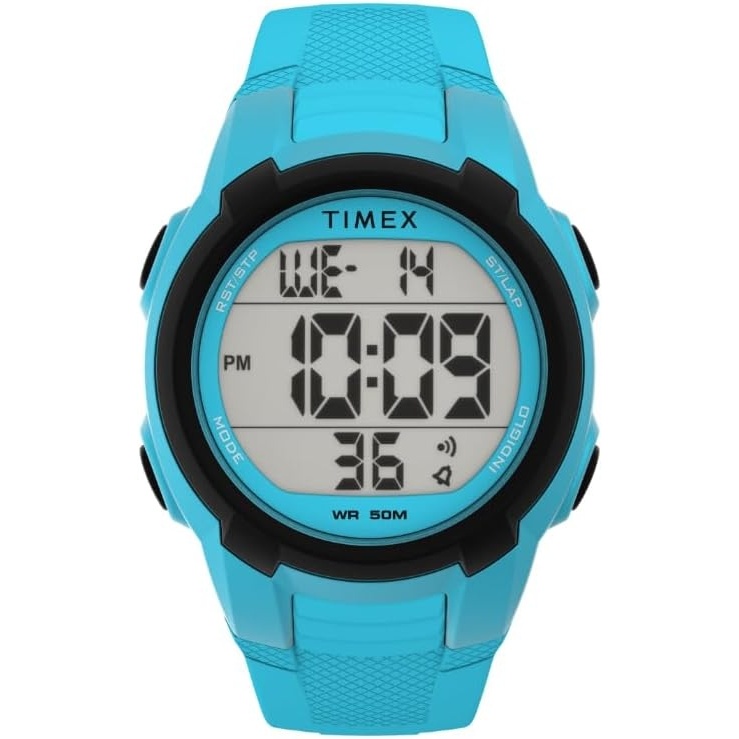 image:imageTimex Unisex T100 40mm WatchBlueBlueDigital