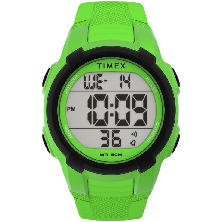 image:imageTimex Unisex T100 40mm WatchGreenGreenDigital