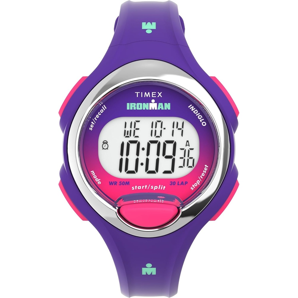 image:imageTimex Womens Ironman Triathlon Essential 30 34mm WatchPurpleDigitalPurple
