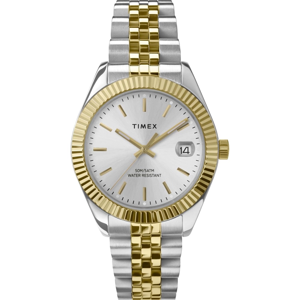 image:imageTimex Womens Legacy 34mm Watch  TwoTone Bracelet SilverTone Dial TwoTone CaseTwoToneSilverToneTwoTone