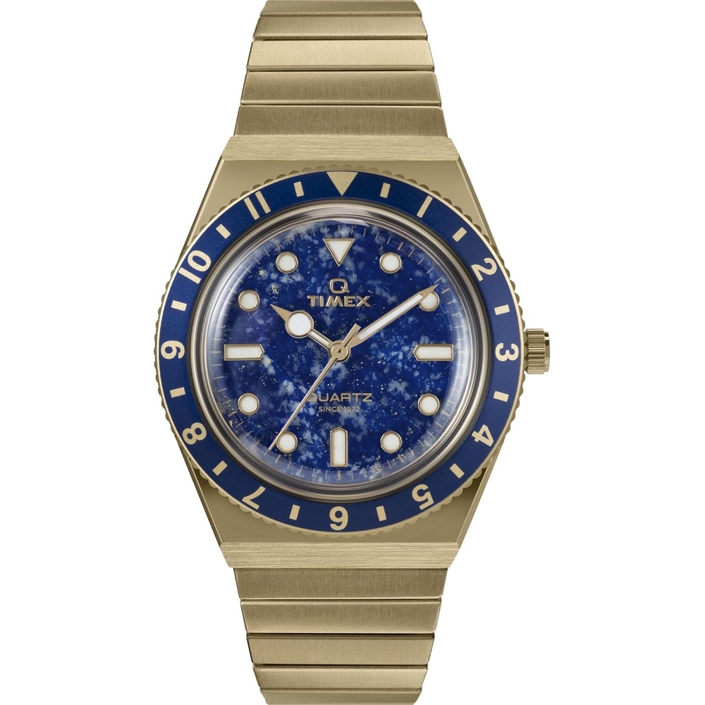 image:imageTimex Womens Q 36mm WatchGoldToneGoldToneBlue