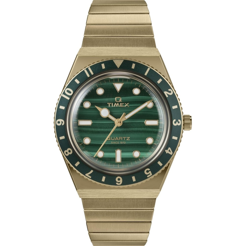 image:imageTimex Womens Q 36mm WatchGoldToneGoldToneGreen