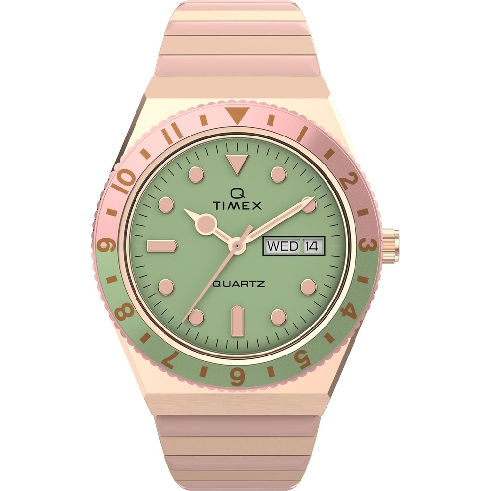 image:imageTimex Womens Q 36mm WatchRose GoldToneRose GoldToneGreen