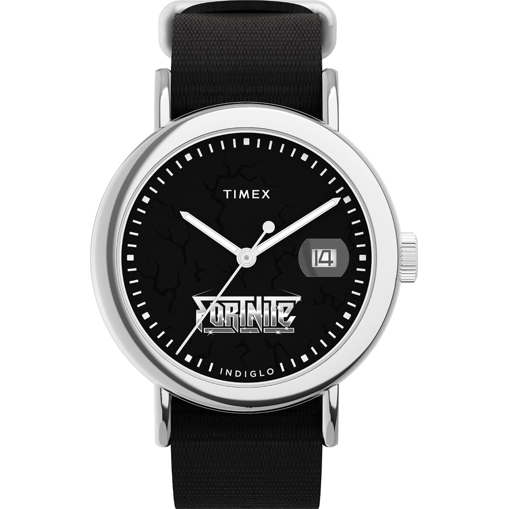 image:imageTimex x Fortnite Mens WatchBlackSilverToneBlack