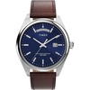 Brown/Stainless Steel/Blue