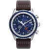 Brown/Stainless Steel/Blue