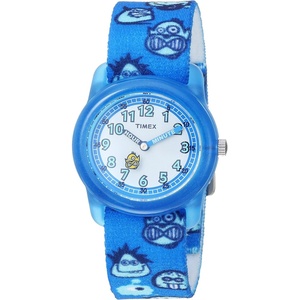 Timex Boys Time Machines Analog Elastic Fabric Strap Watch(Blue/Monsters)