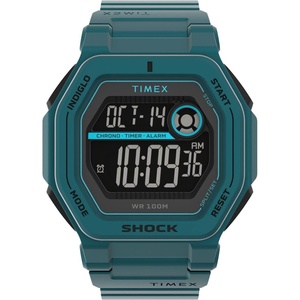 Timex Men’s Command Encounter 45mm Watch(Blue/Digital Neg Display/Blue)