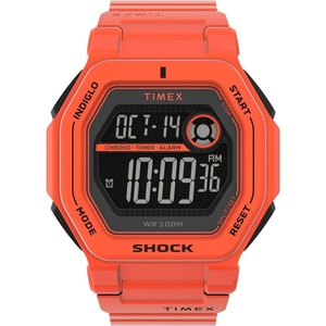 Timex Men’s Command Encounter 45mm Watch(Orange/Digital Neg Display/Orange)