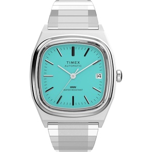 Timex Men’s E Line 34mm Watch(Stainless Steel/Stainless Steel/Light Blue)