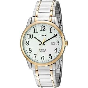 Timex Men’s Easy Reader Watch(Two-Tone/Two-Tone/White/B/38mm)
