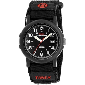 Timex Men’s Expedition Camper 38mm Watch(Black/Black/Black)