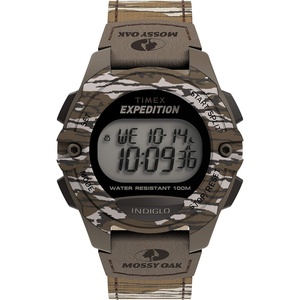 Timex Men’s Expedition Classic Digital Chrono Alarm Timer Full-Size Watch(Mossy Oak Original Bottomland Camo)
