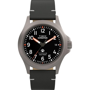 Timex Men’s Expedition Field Post 38mm Watch(Black/Titanium/Black)