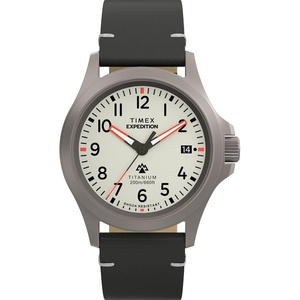 Timex Men’s Expedition Field Post 38mm Watch(Black/Titanium/Gray)