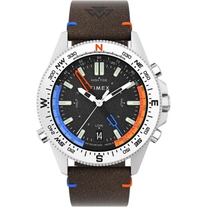 Timex Men’s Expedition North Tide-Temp-Compass 43mm Watch(Brown/Black/Stainless Steel)