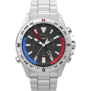 Timex Men’s Expedition North Tide-Temp-Compass 43mm Watch(Stainless Steel/Black/Stainless Steel)