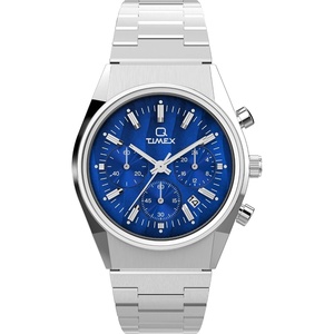 Timex Men’s Falcon Eye Watch(Silver-Tone/Royal Blue)