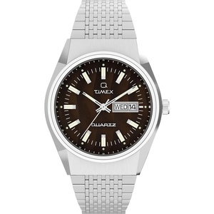 Timex Men’s Falcon Eye Watch(Stainless Steel/Stainless Steel/Brown)
