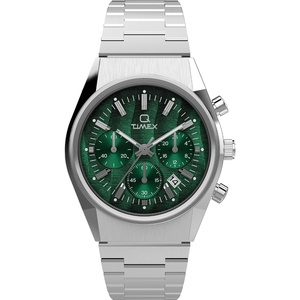 Timex Men’s Falcon Eye Watch(Stainless Steel/Stainless Steel/Green)