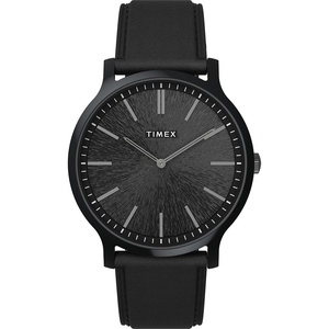 Timex Men’s Gallary 40mm Watch(Black/Black/Black)