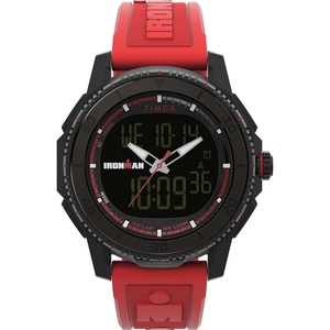 Timex Men’s Ironman Triathlon Adrenaline Ana-digi 46mm Watch(Red/Black/Digital)