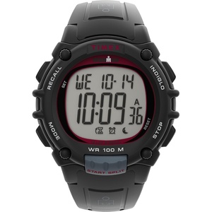 Timex Men’s Ironman Triathlon Classic 10 44mm Watch(Black/Black/Digital)