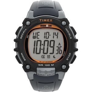 Timex Men’s Ironman Triathlon Classic 10 44mm Watch(Gray/Gray/Digital)