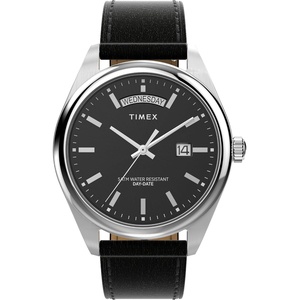 Timex Men’s Legacy 41mm Watch – Stainless Steel Bracelet Dial Stainless Steel Case(Black/Stainless Steel/Black)